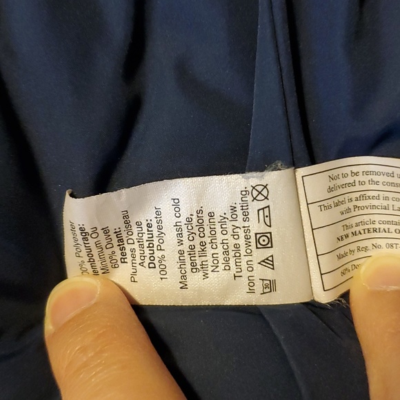 J. Crew navy blue down puffer vest M - Picture 3 of 8